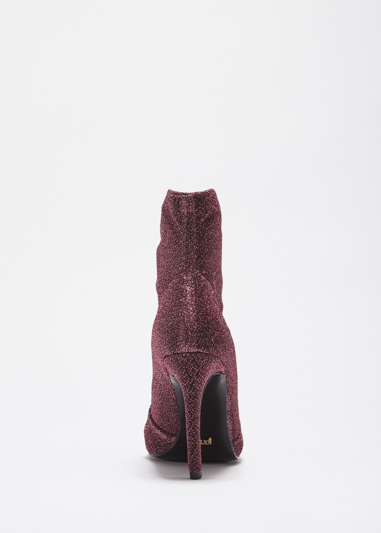 Low boot in lurex with decorative knot
