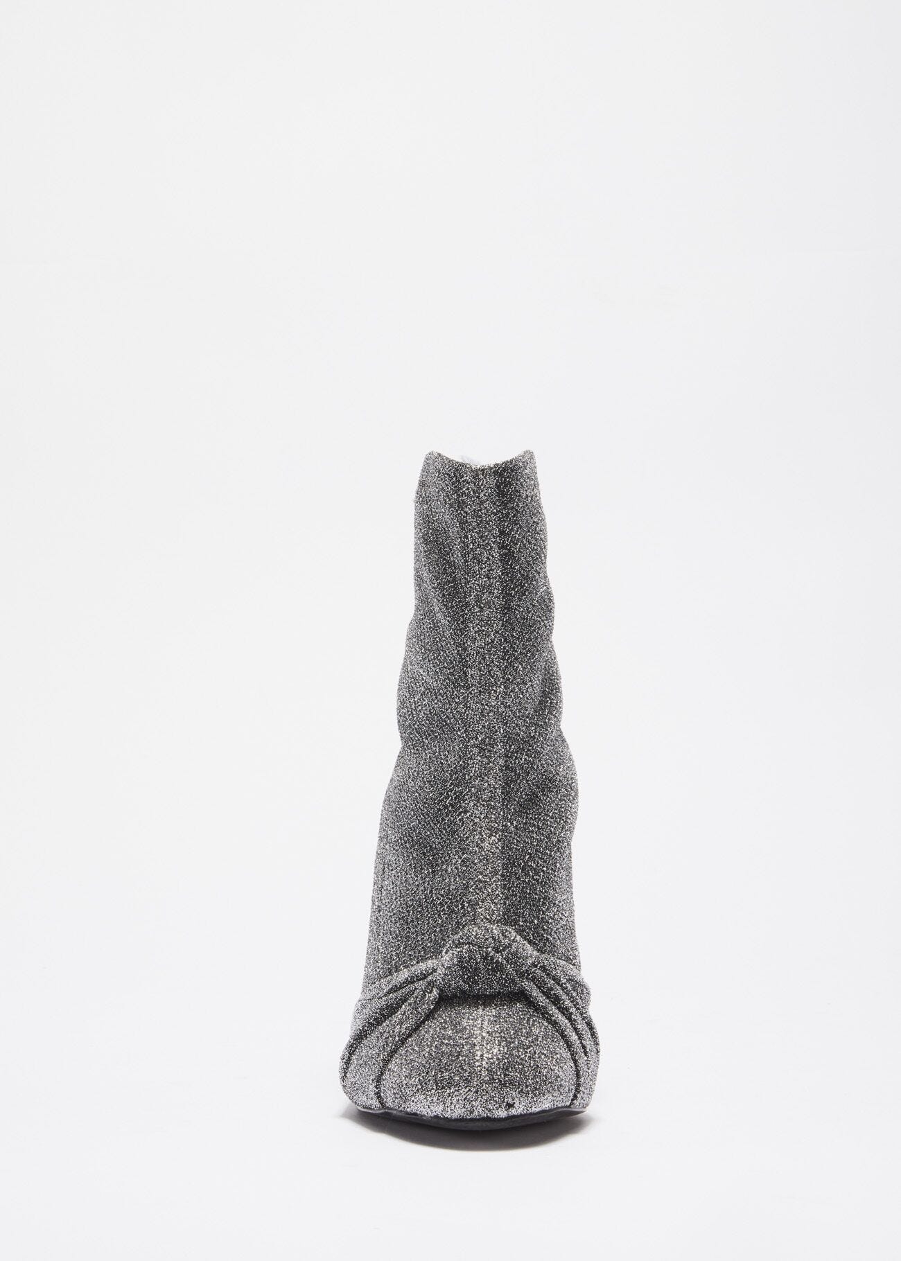 Low boot in lurex with decorative knot