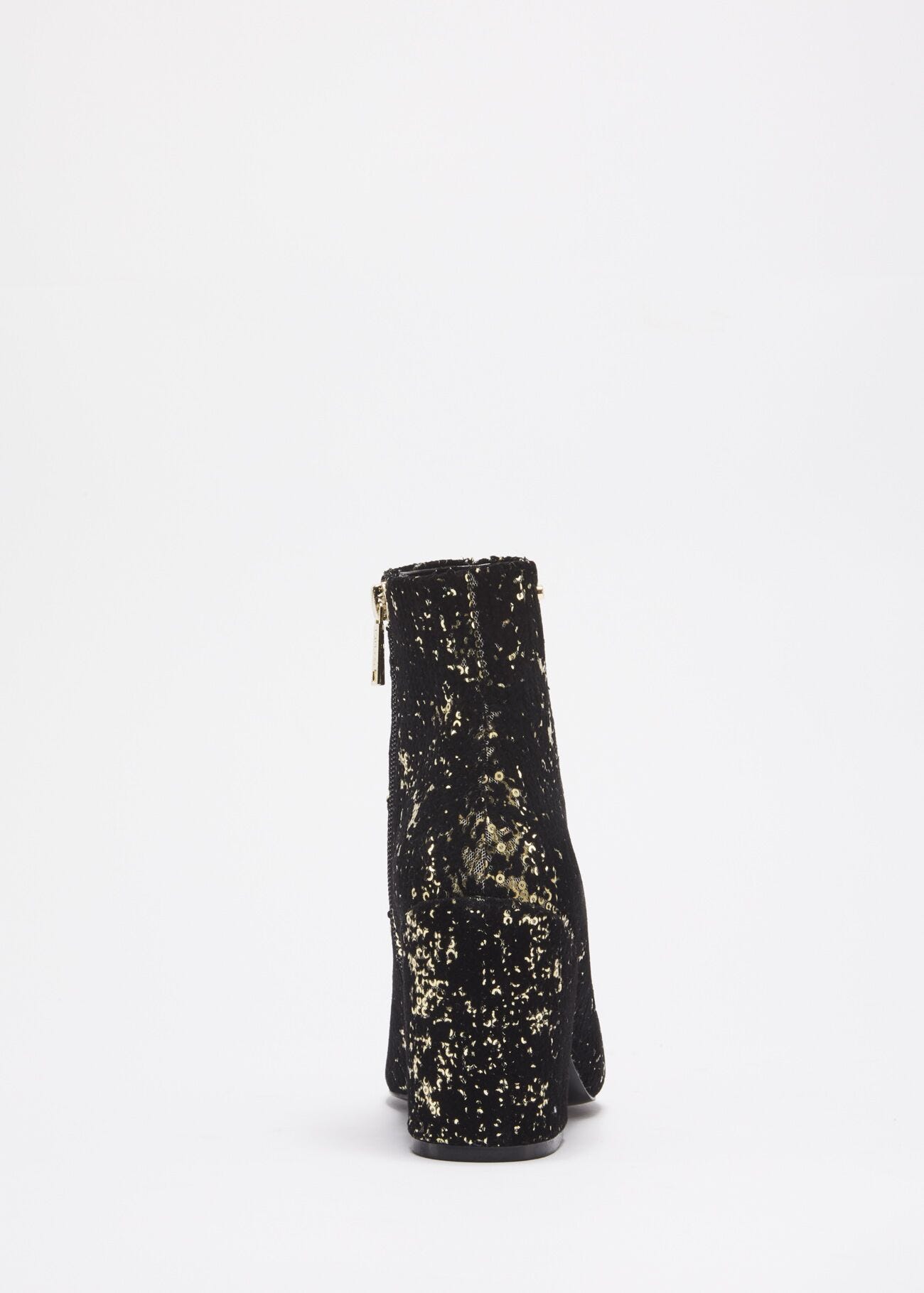 Low boot with sequins