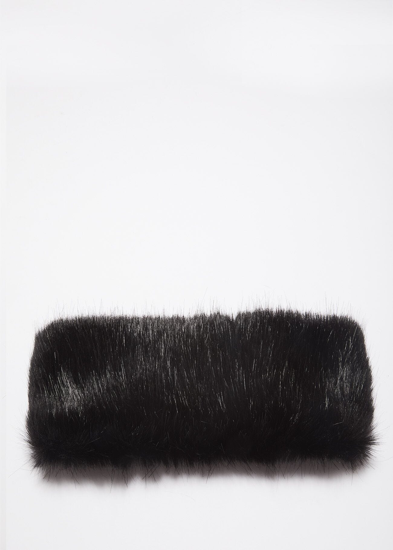 Headband in black faux leather