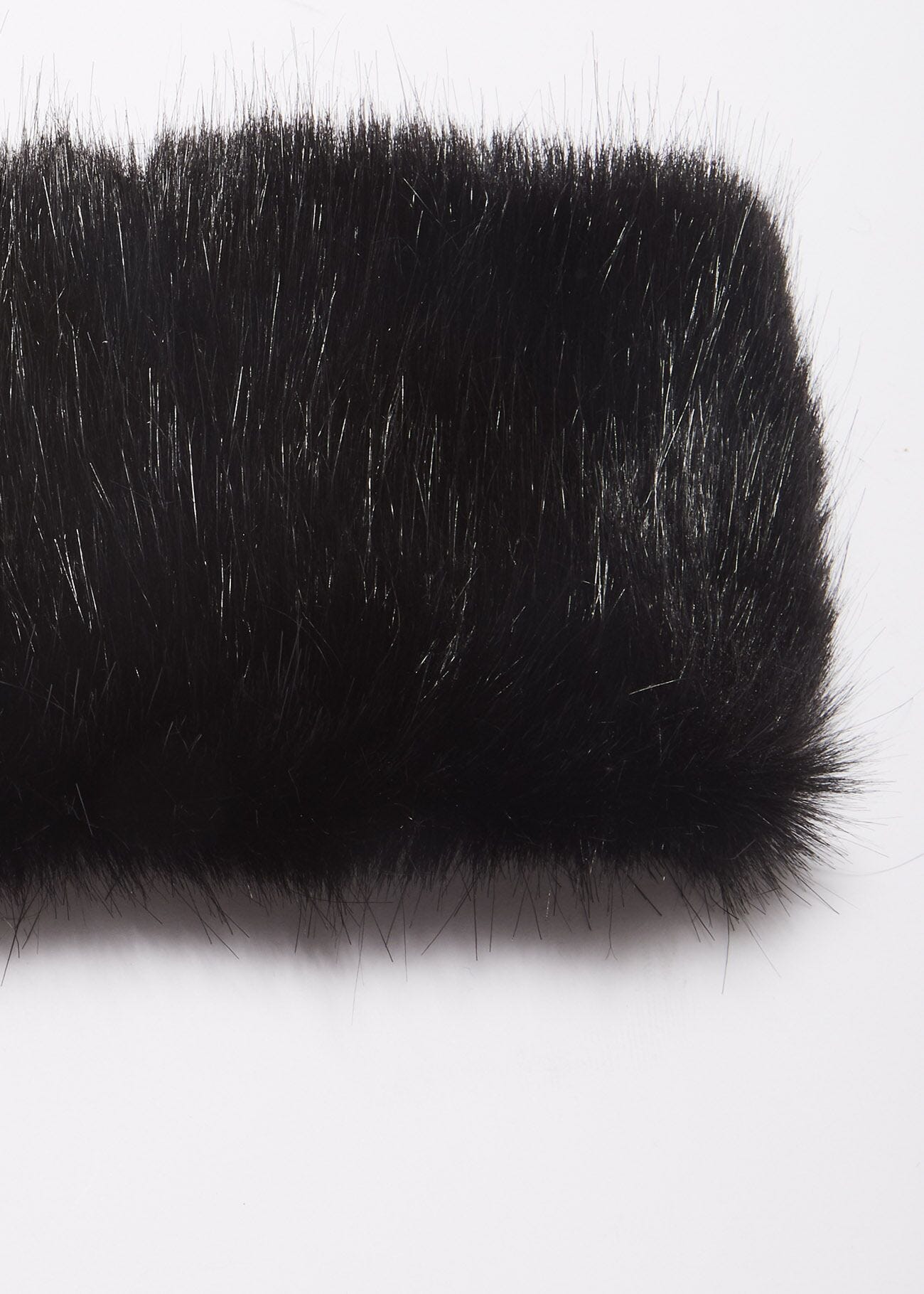 Headband in black faux leather