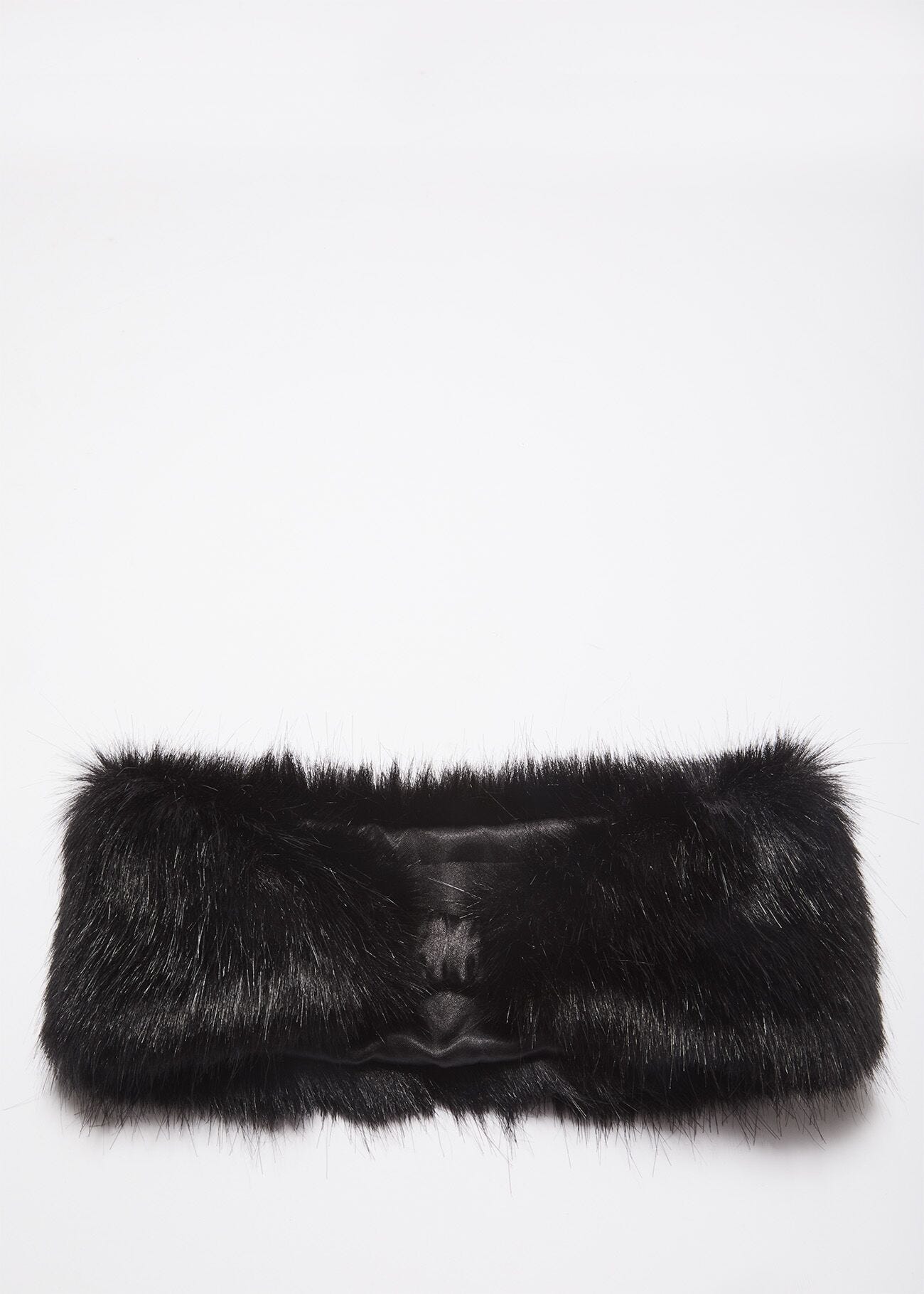Headband in black faux leather