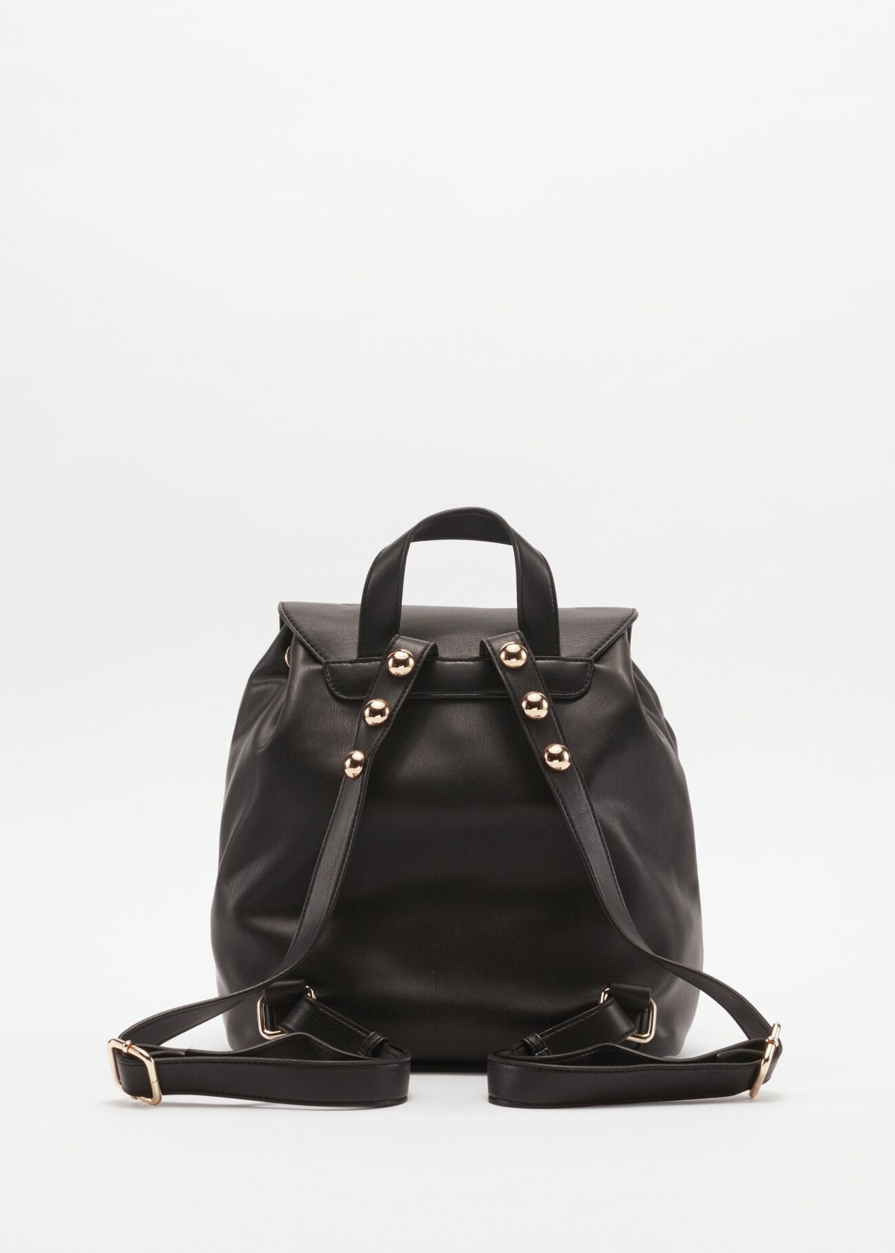 Rucksack in quilted faux leather