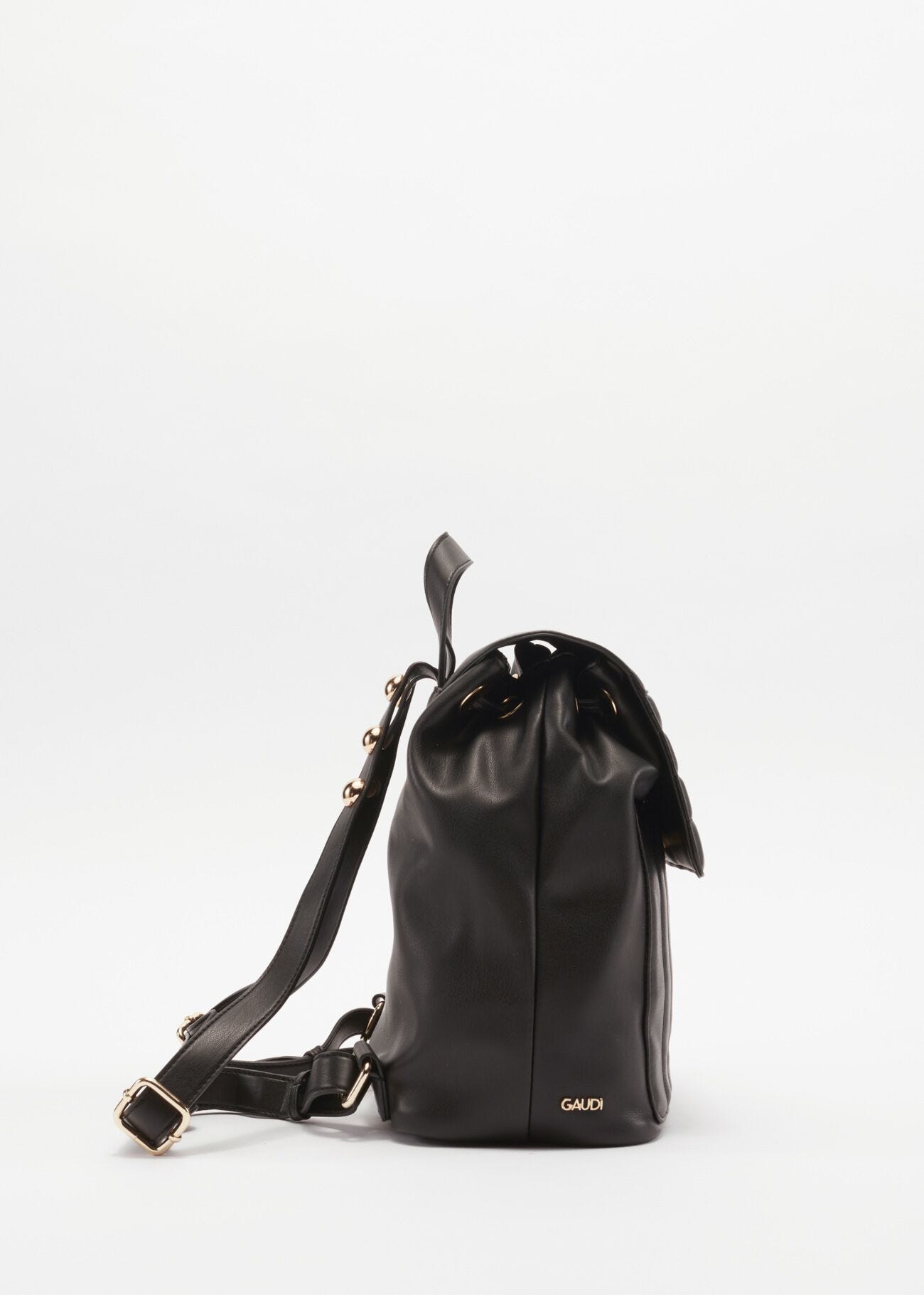 Rucksack in quilted faux leather