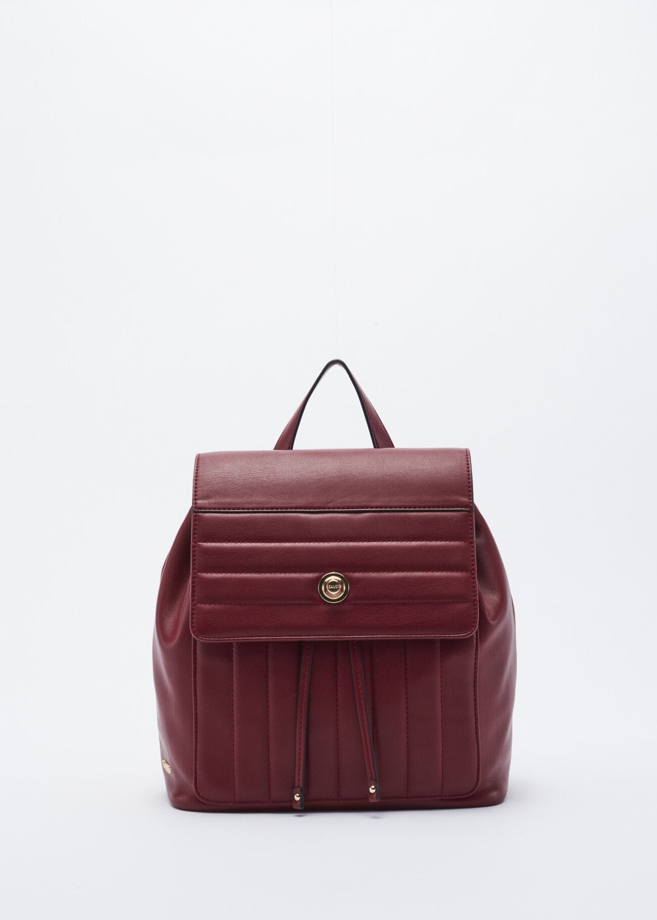 Rucksack in quilted faux leather