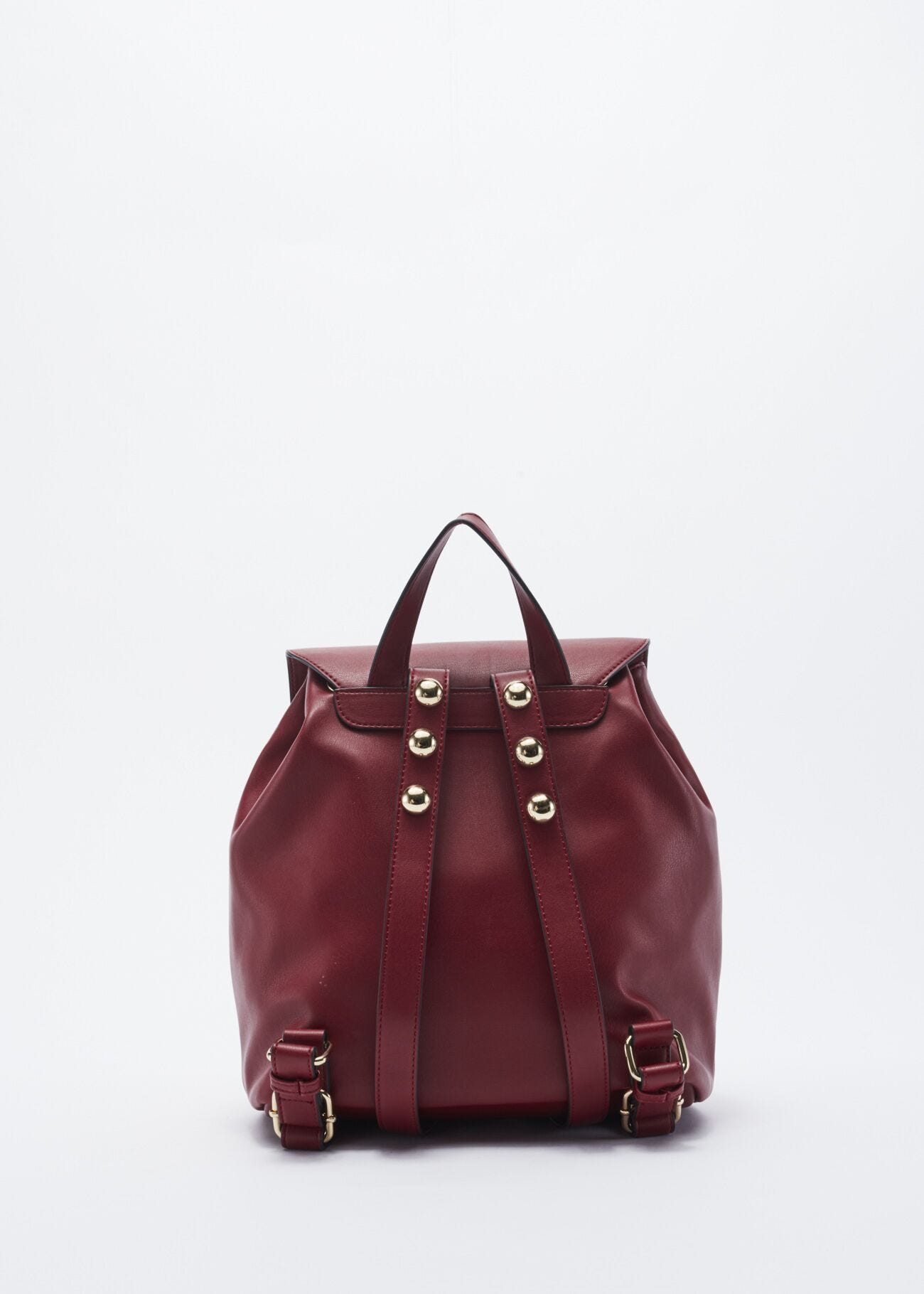 Rucksack in quilted faux leather