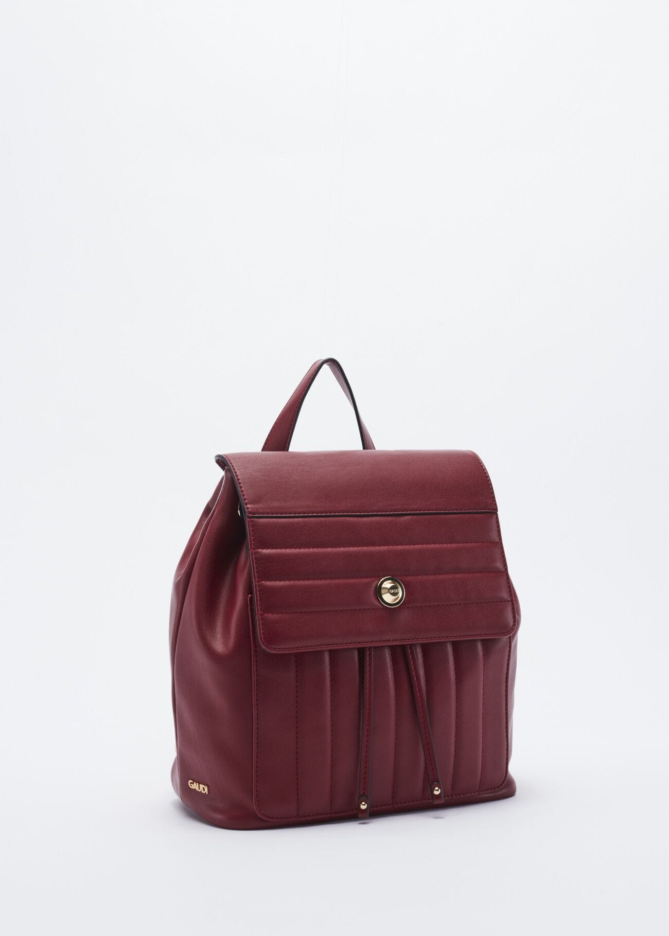 Rucksack in quilted faux leather