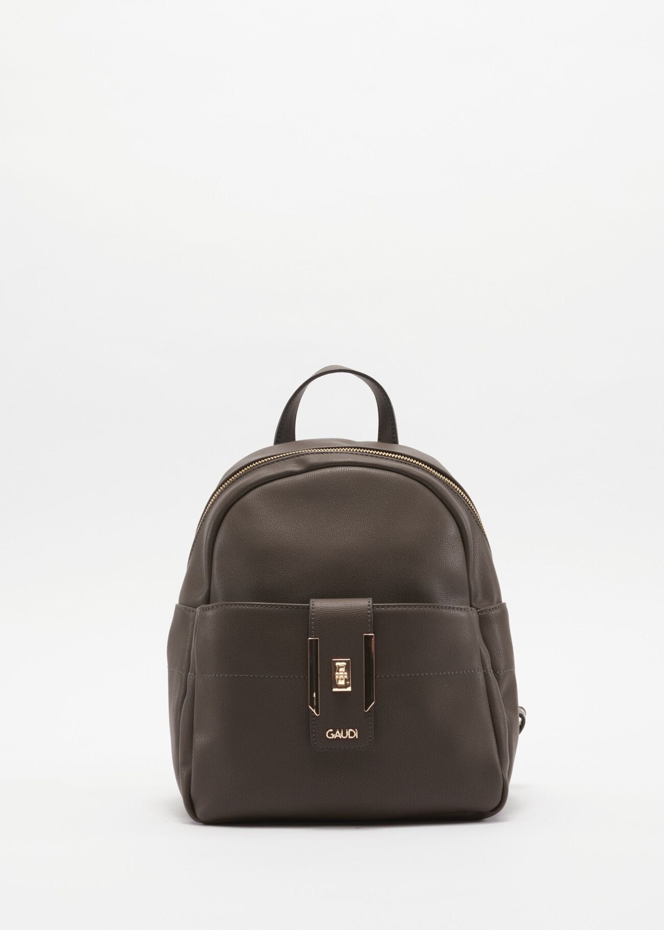 Faux leather rucksack