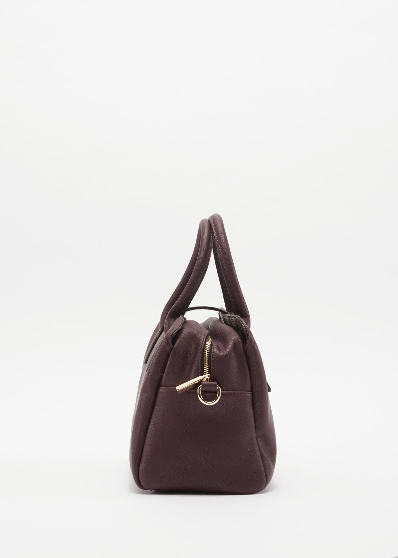 Faux leather bag with removable strap