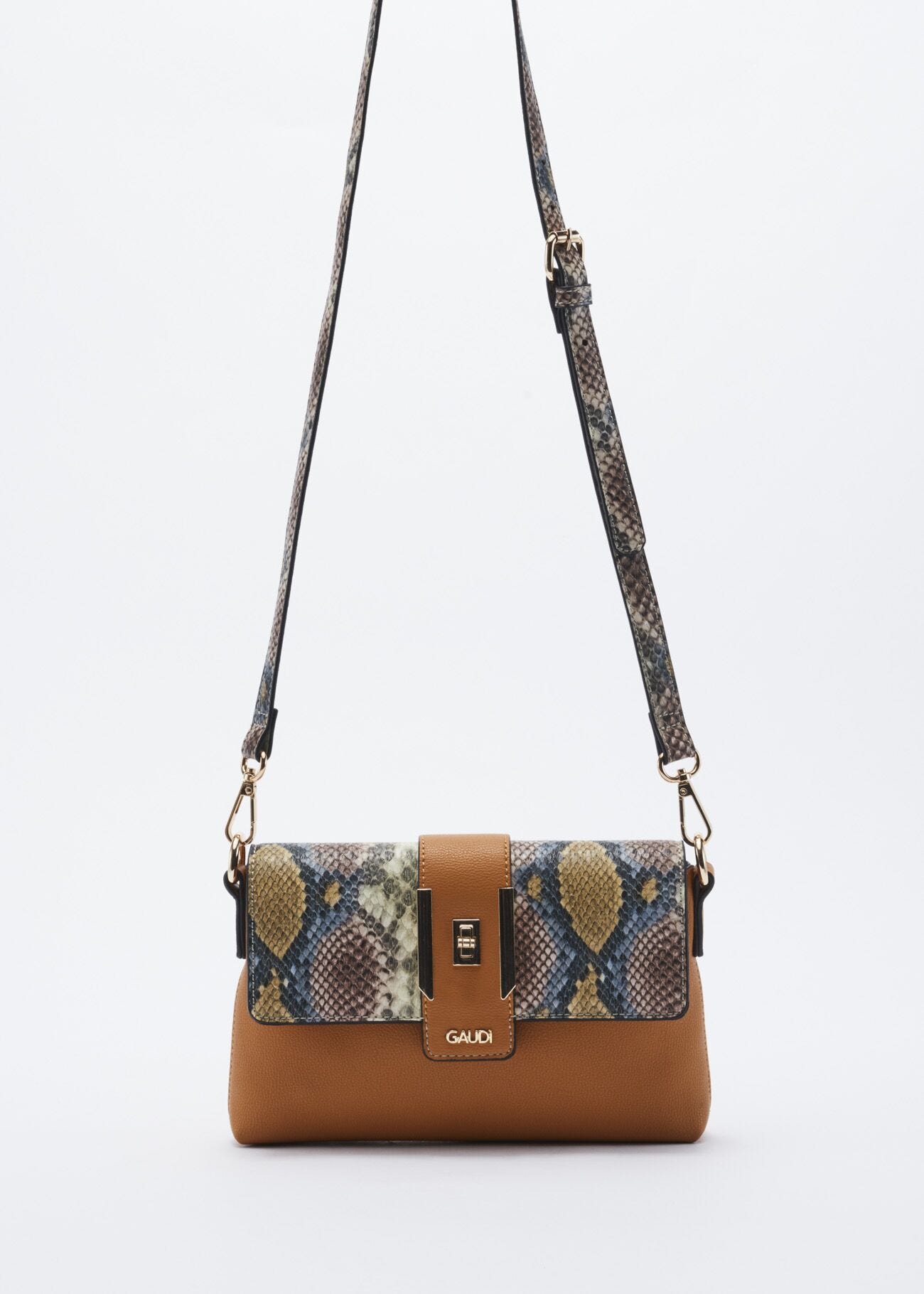 Faux leather crossbody bag