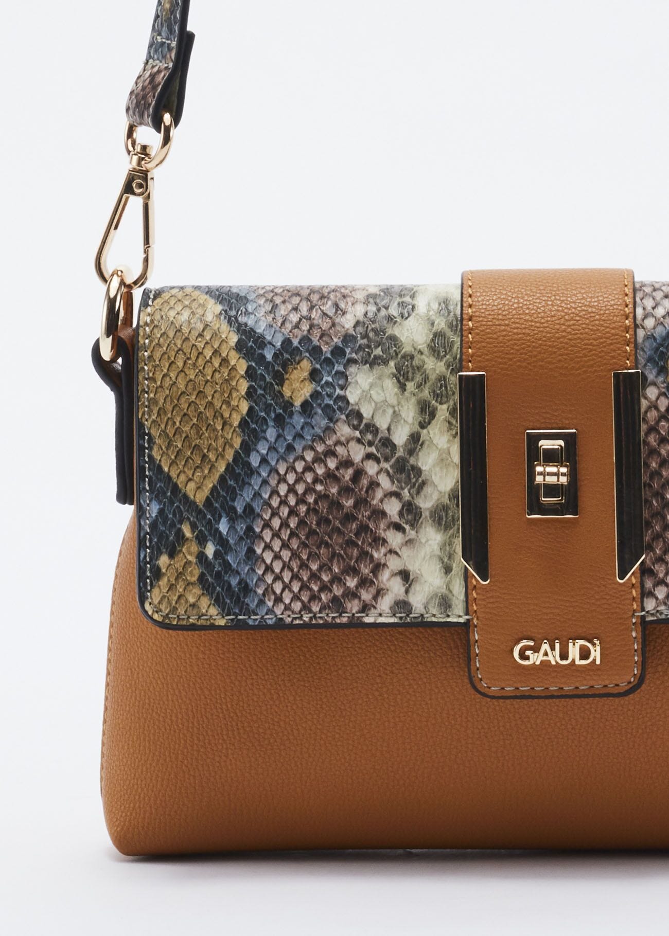 Faux leather crossbody bag