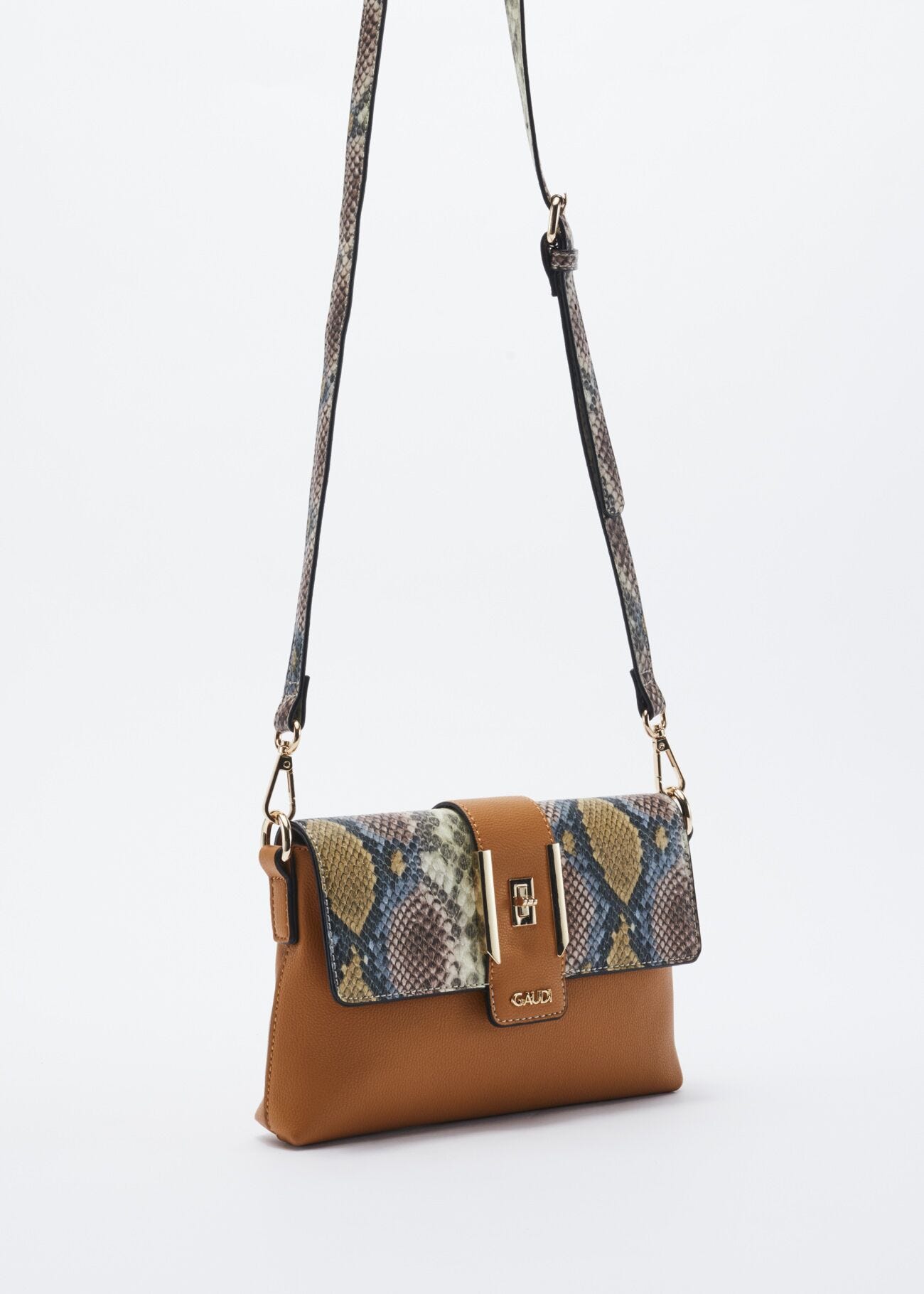 Faux leather crossbody bag