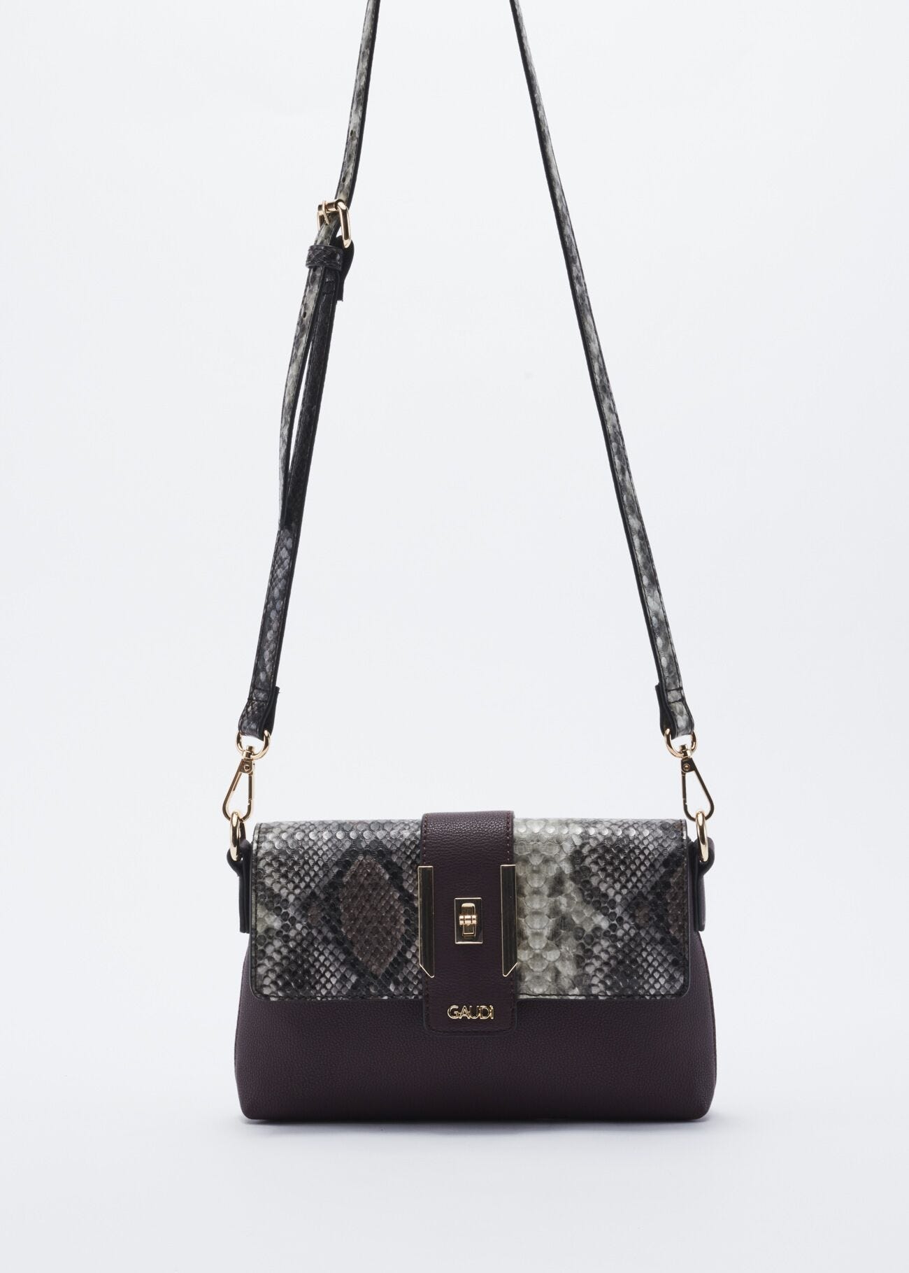 Faux leather crossbody bag