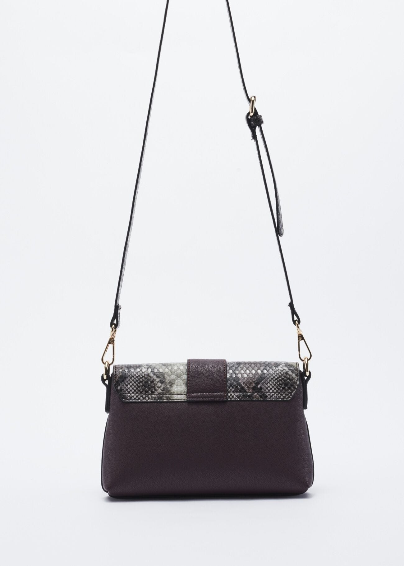 Faux leather crossbody bag