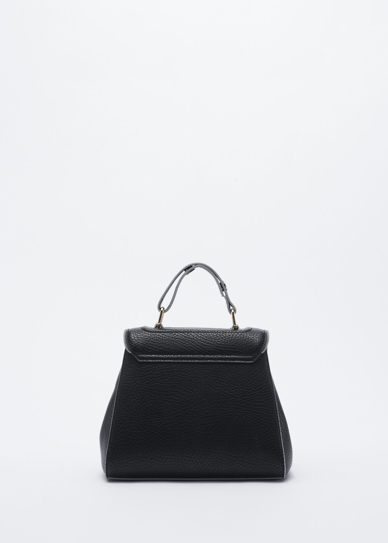 Mini bag in faux leather with embellishment