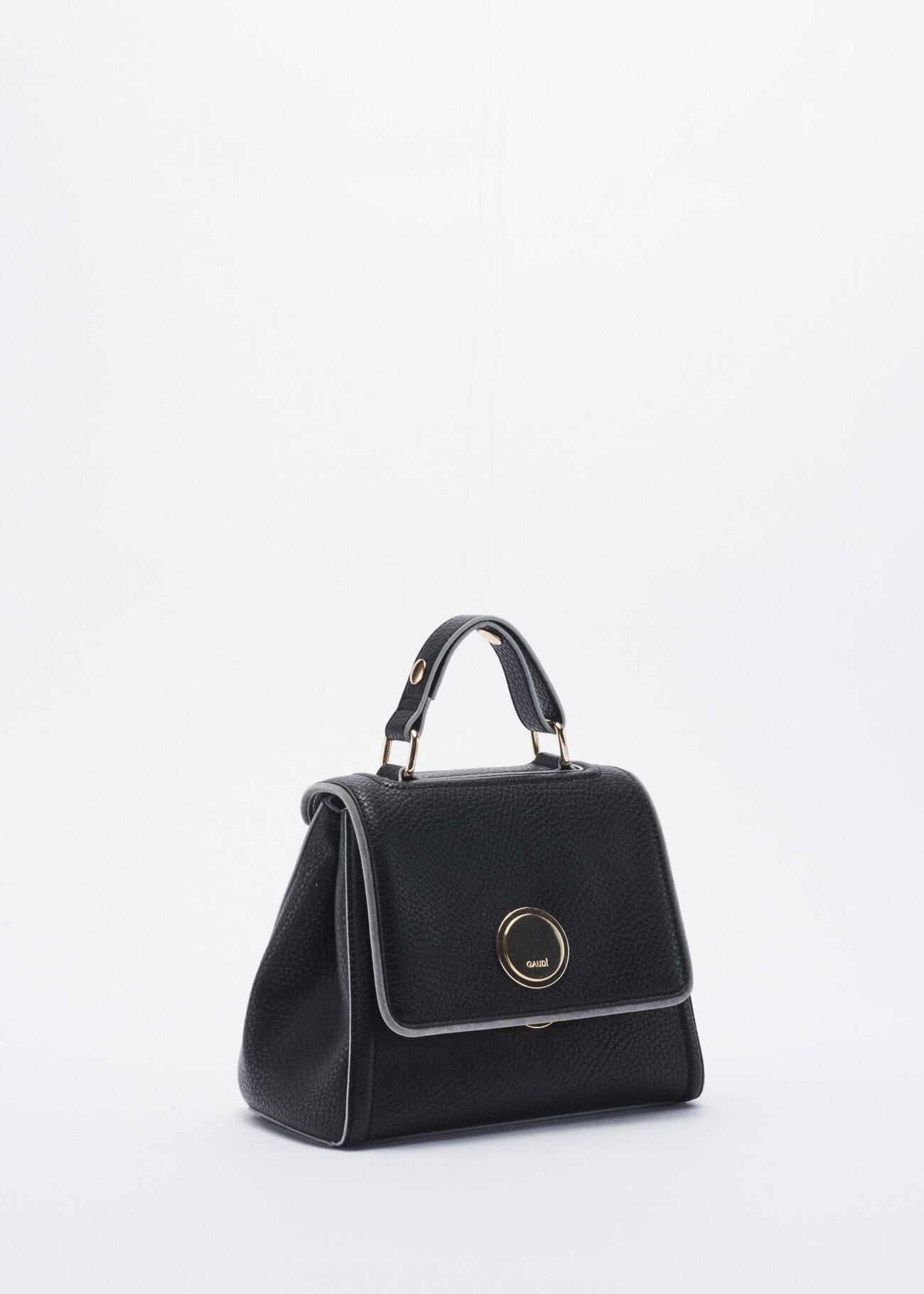 Mini bag in faux leather with embellishment