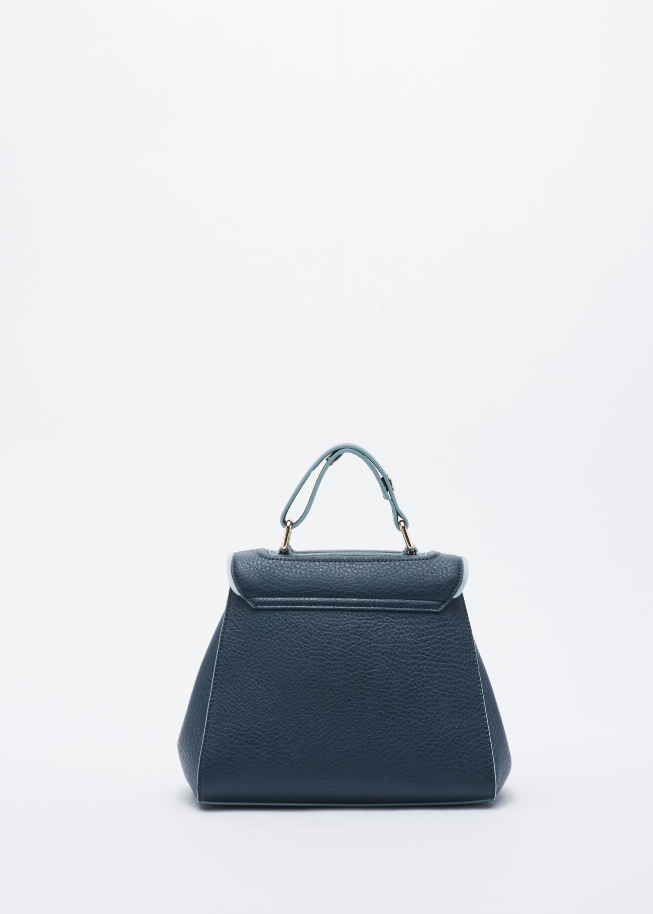 Mini bag in faux leather with embellishment