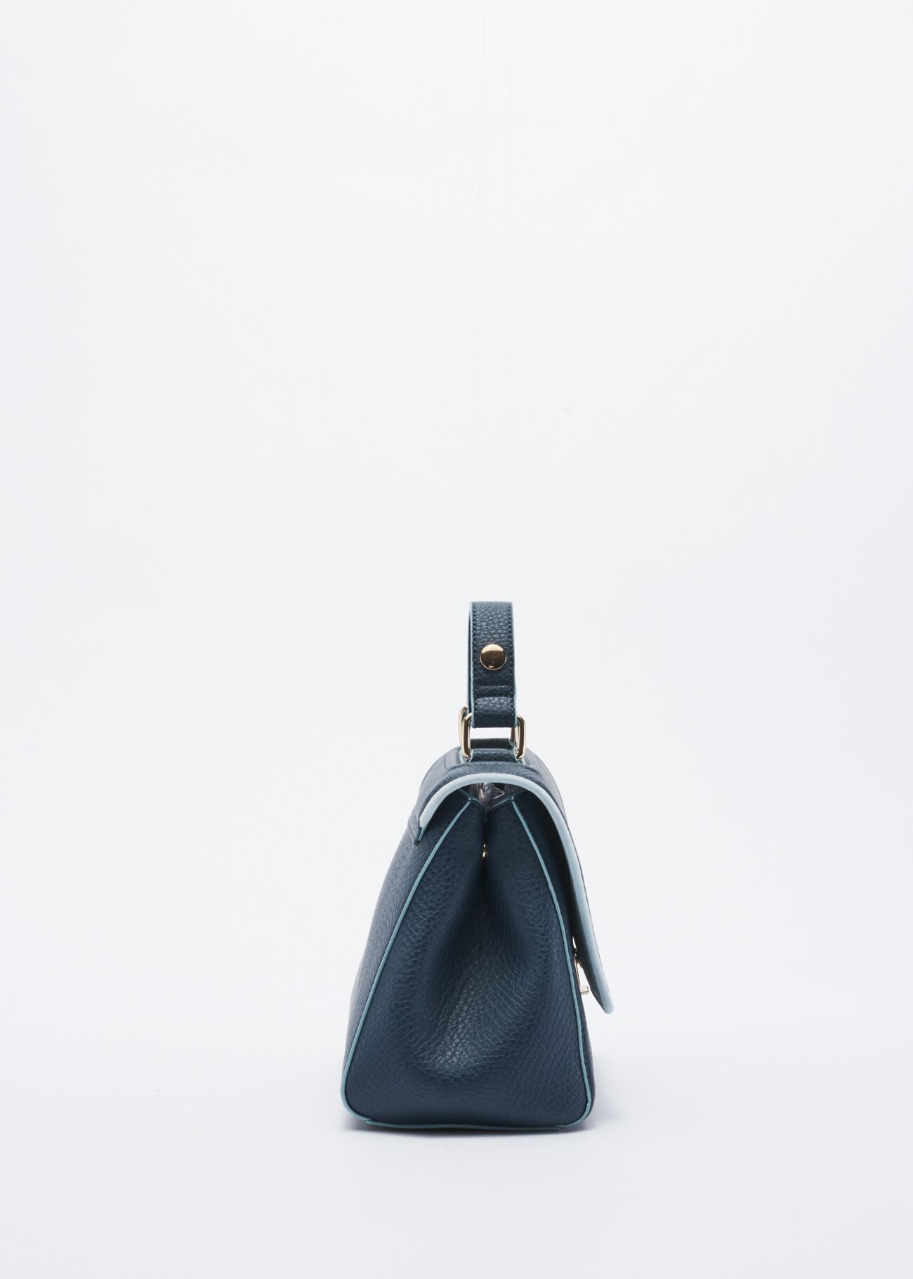 Mini bag in faux leather with embellishment