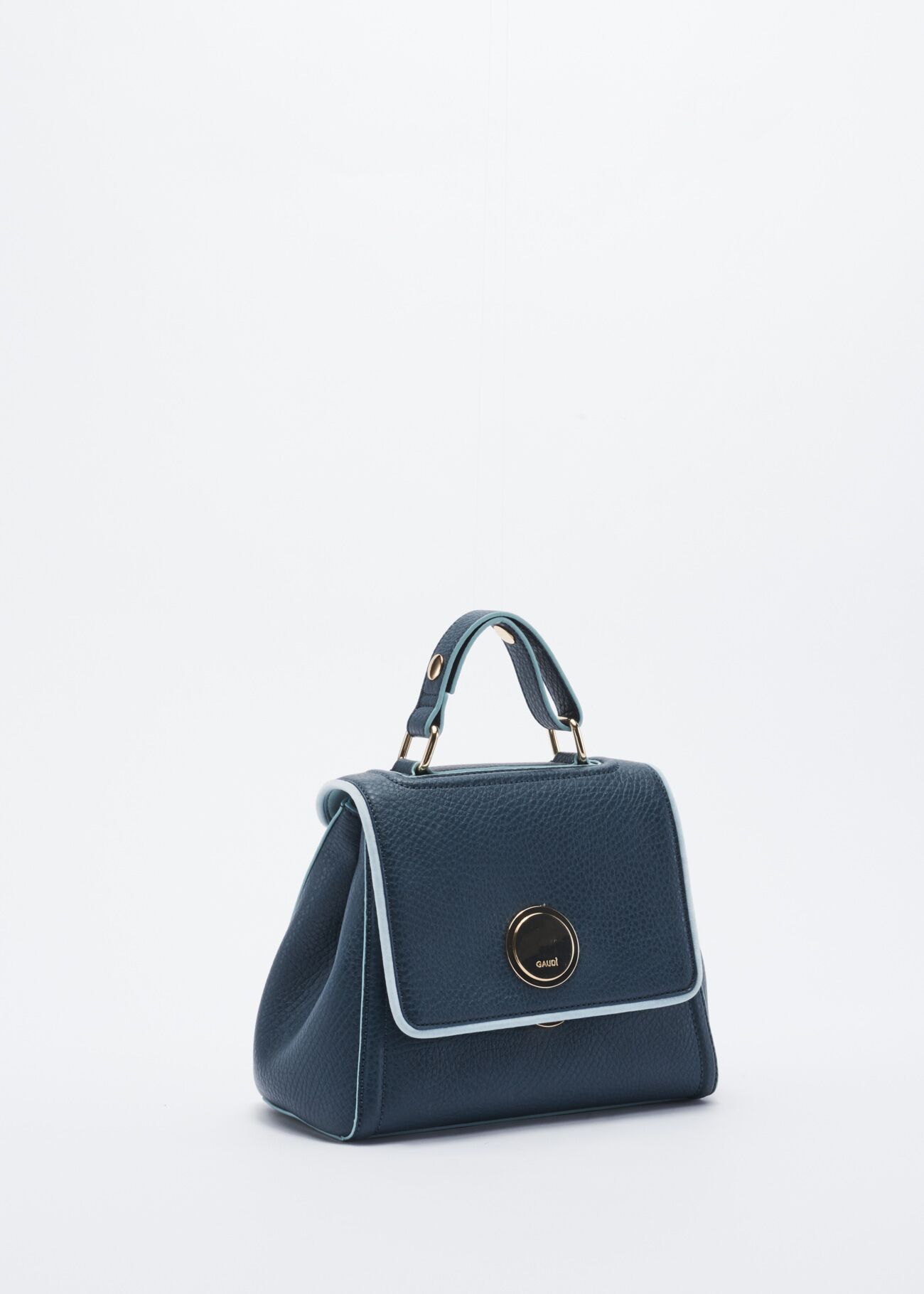 Mini bag in faux leather with embellishment