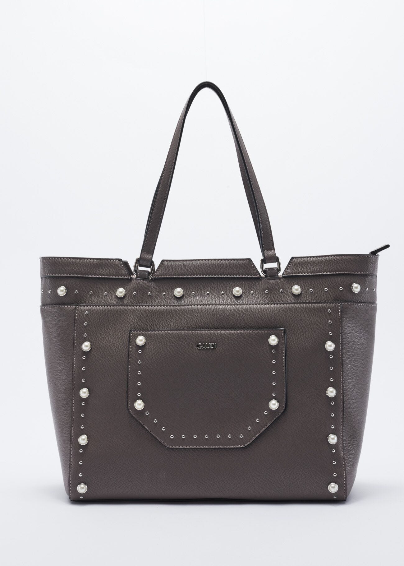 Bag with beads and micro studs
