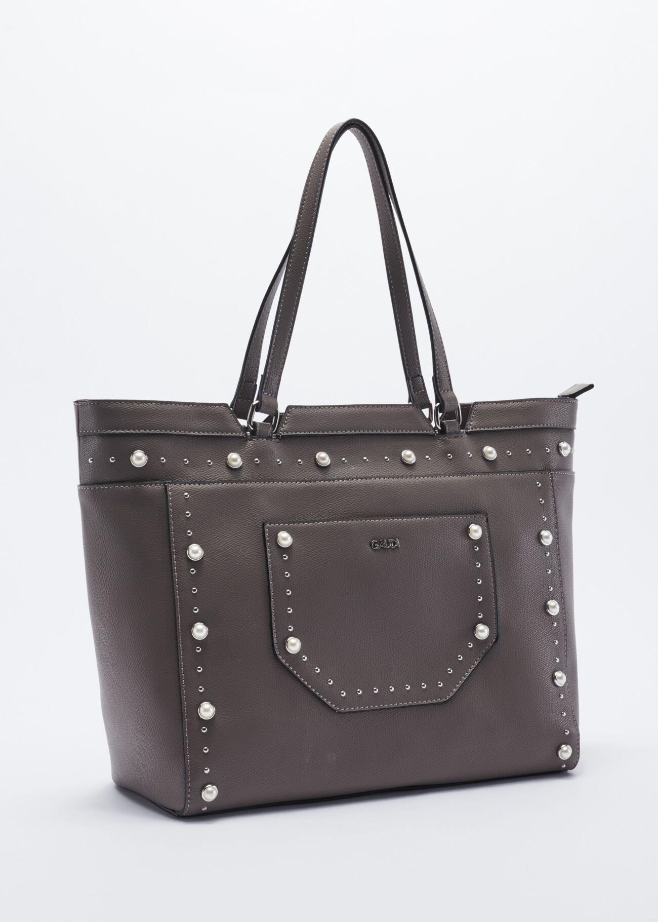 Bag with beads and micro studs
