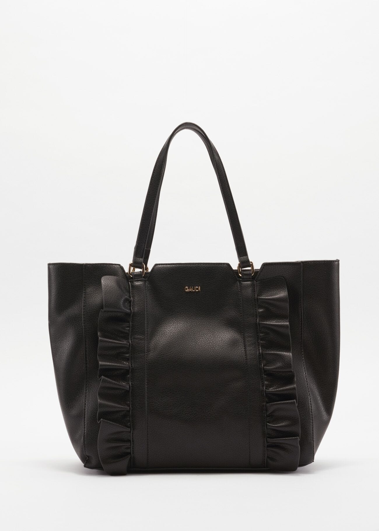 Bag with ruffle embellishment