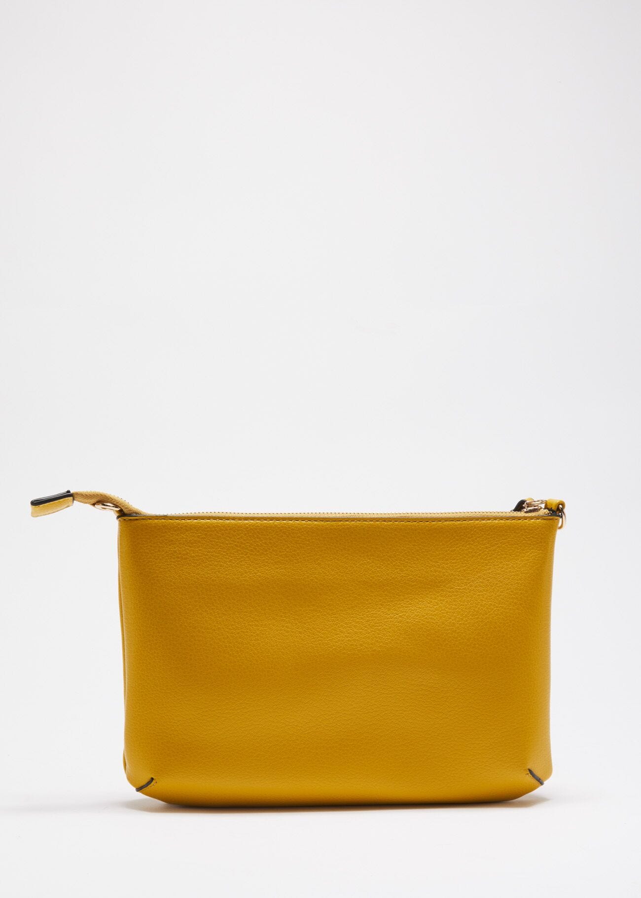 Clutch with ruffle embellishment