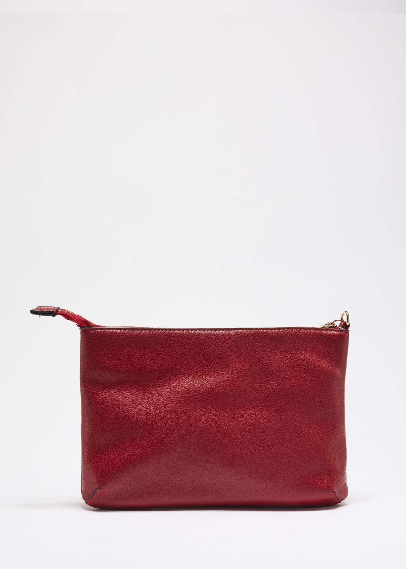 Clutch with ruffle embellishment