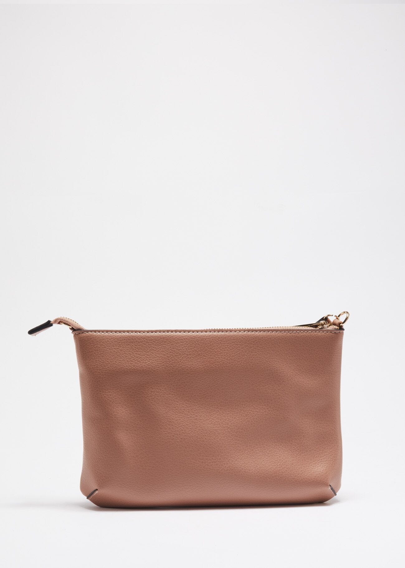 Clutch with ruffle embellishment