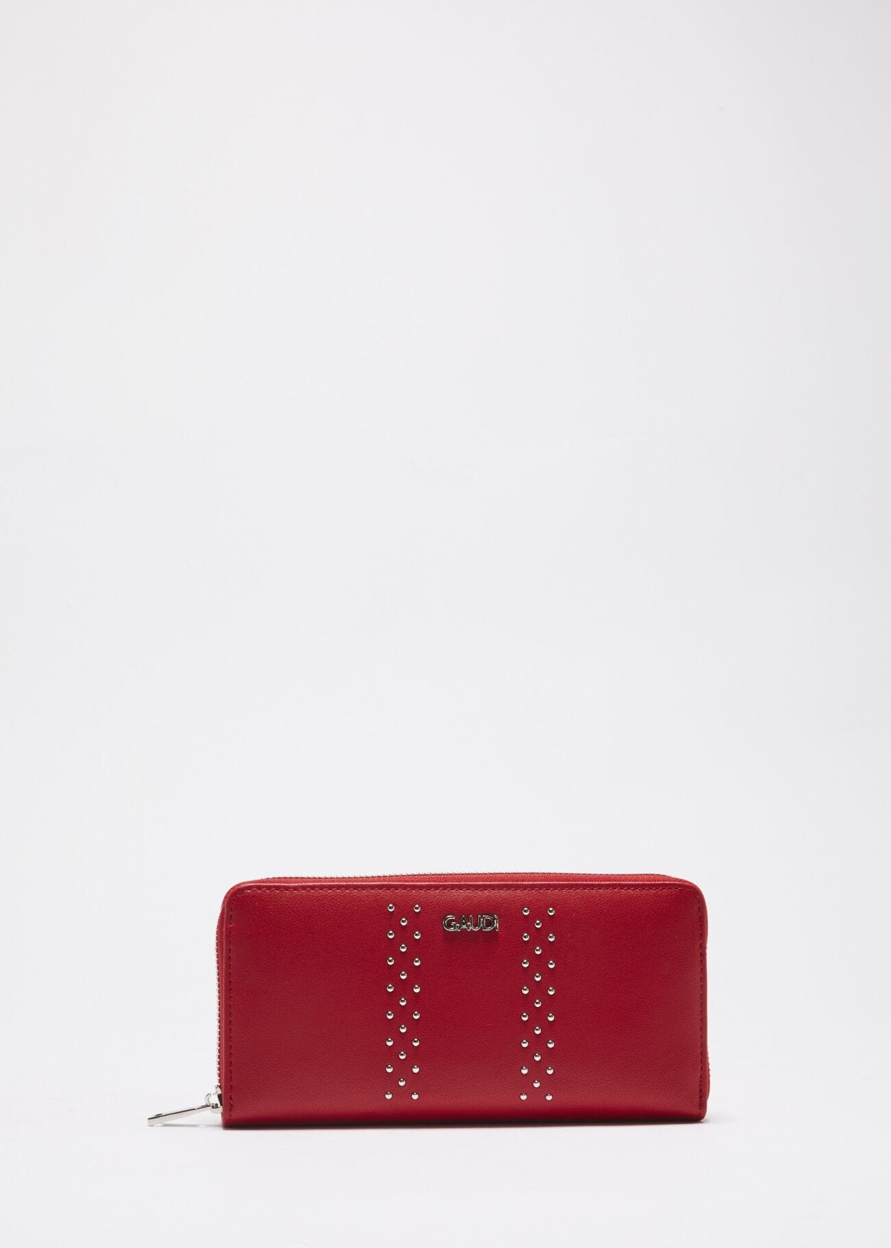 Wallet with micro-stud embellishment