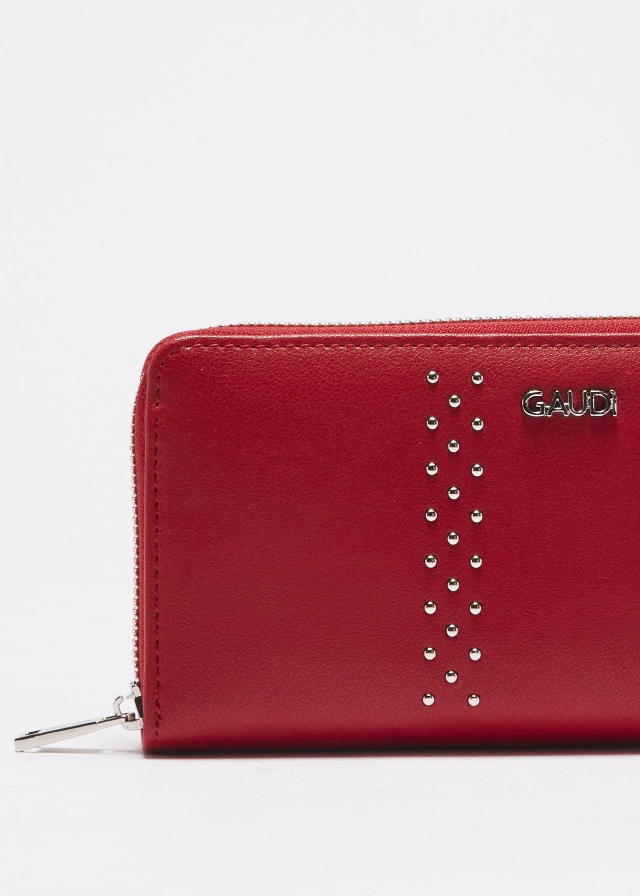 Wallet with micro-stud embellishment