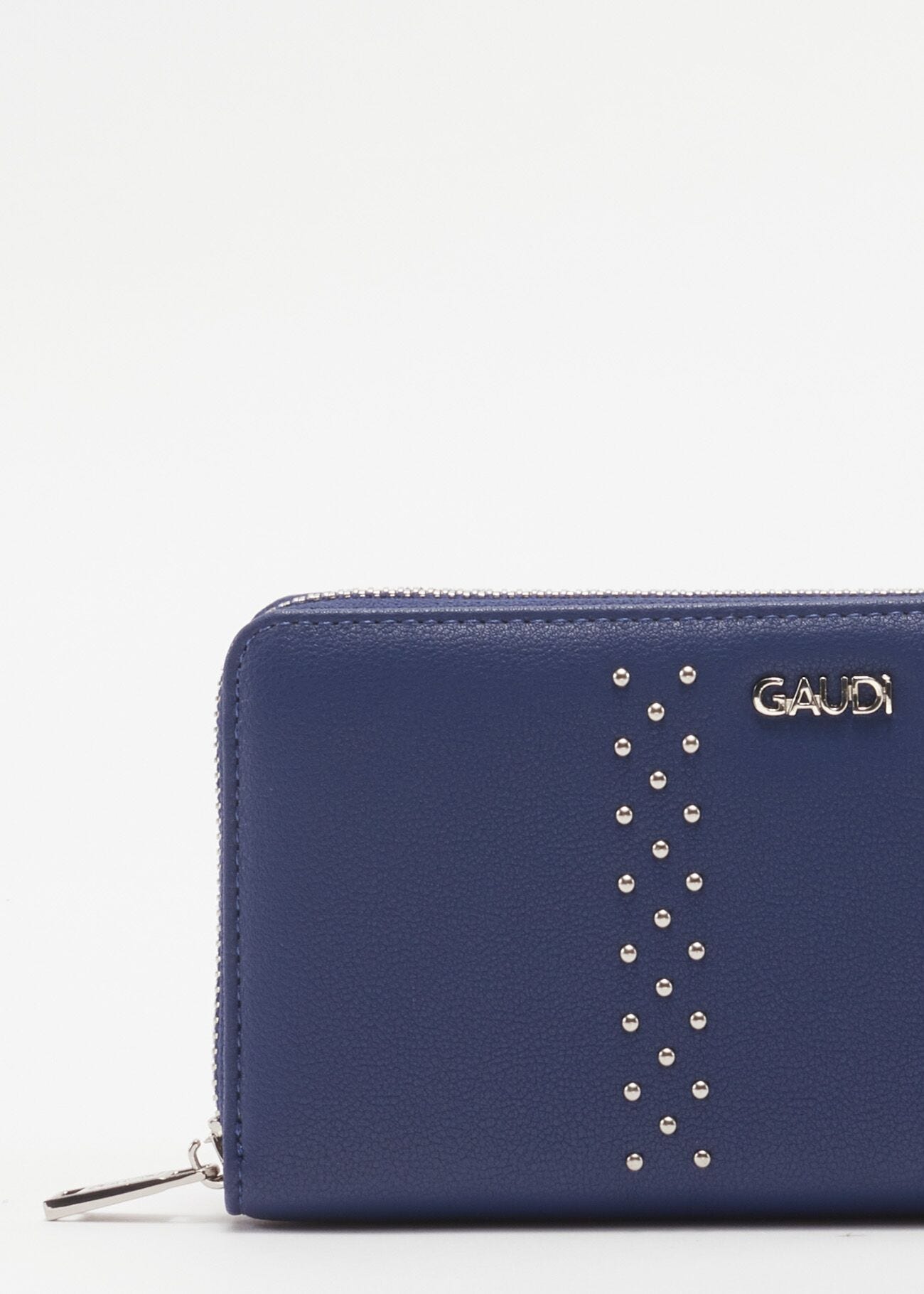 Wallet with micro-stud embellishment