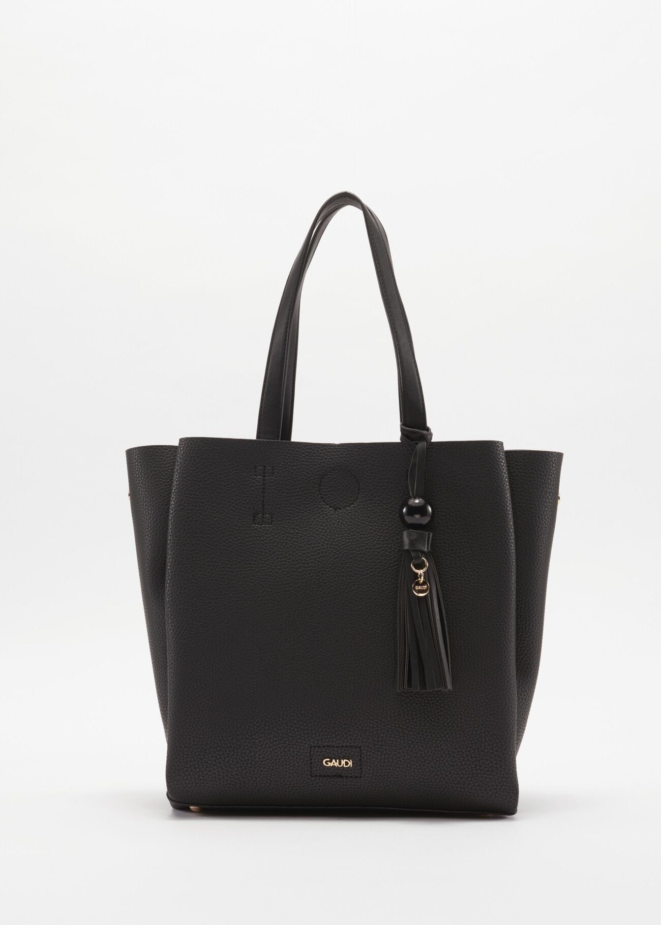 Bag with contrasting colour handles