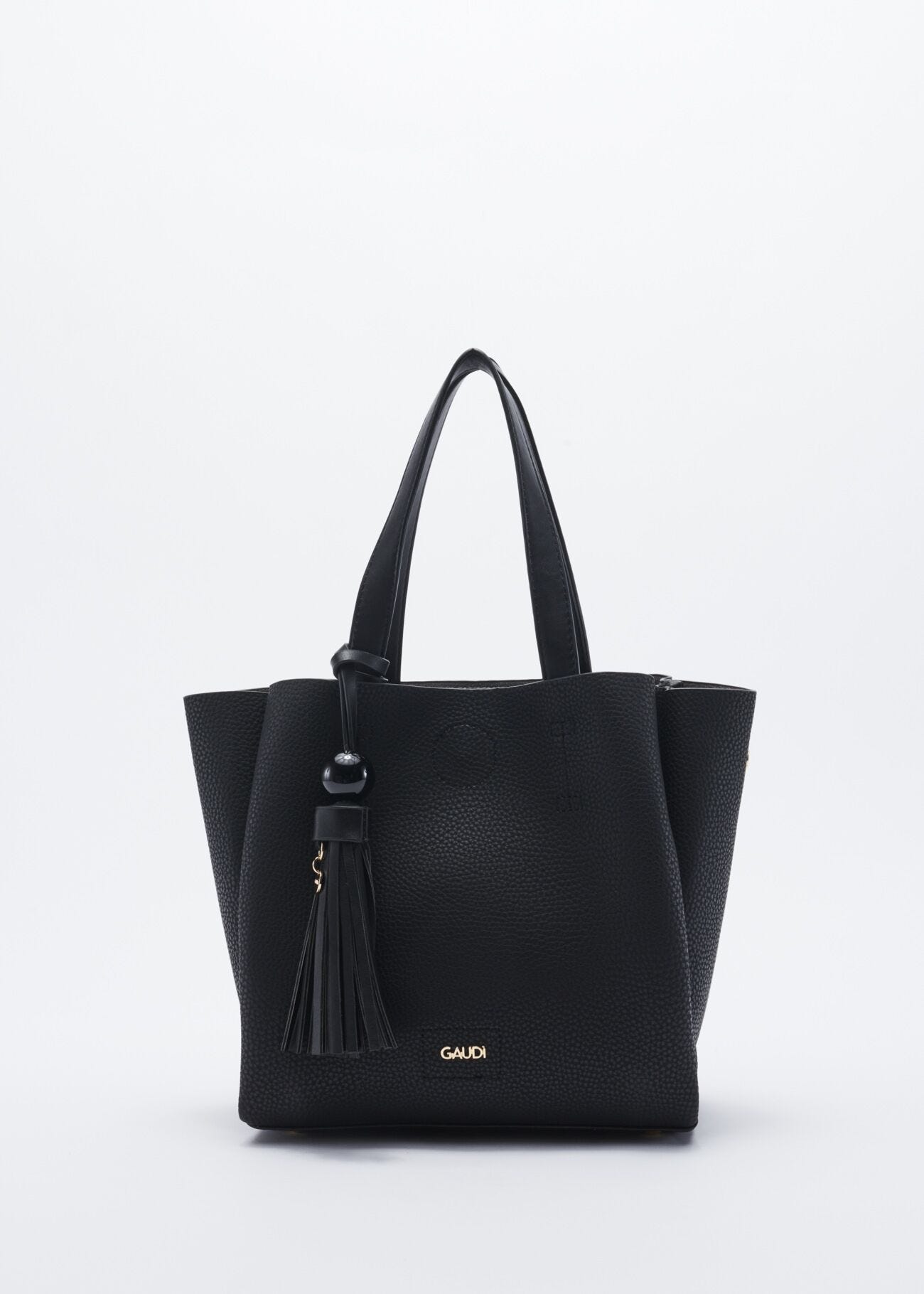Bag with contrasting colour handles