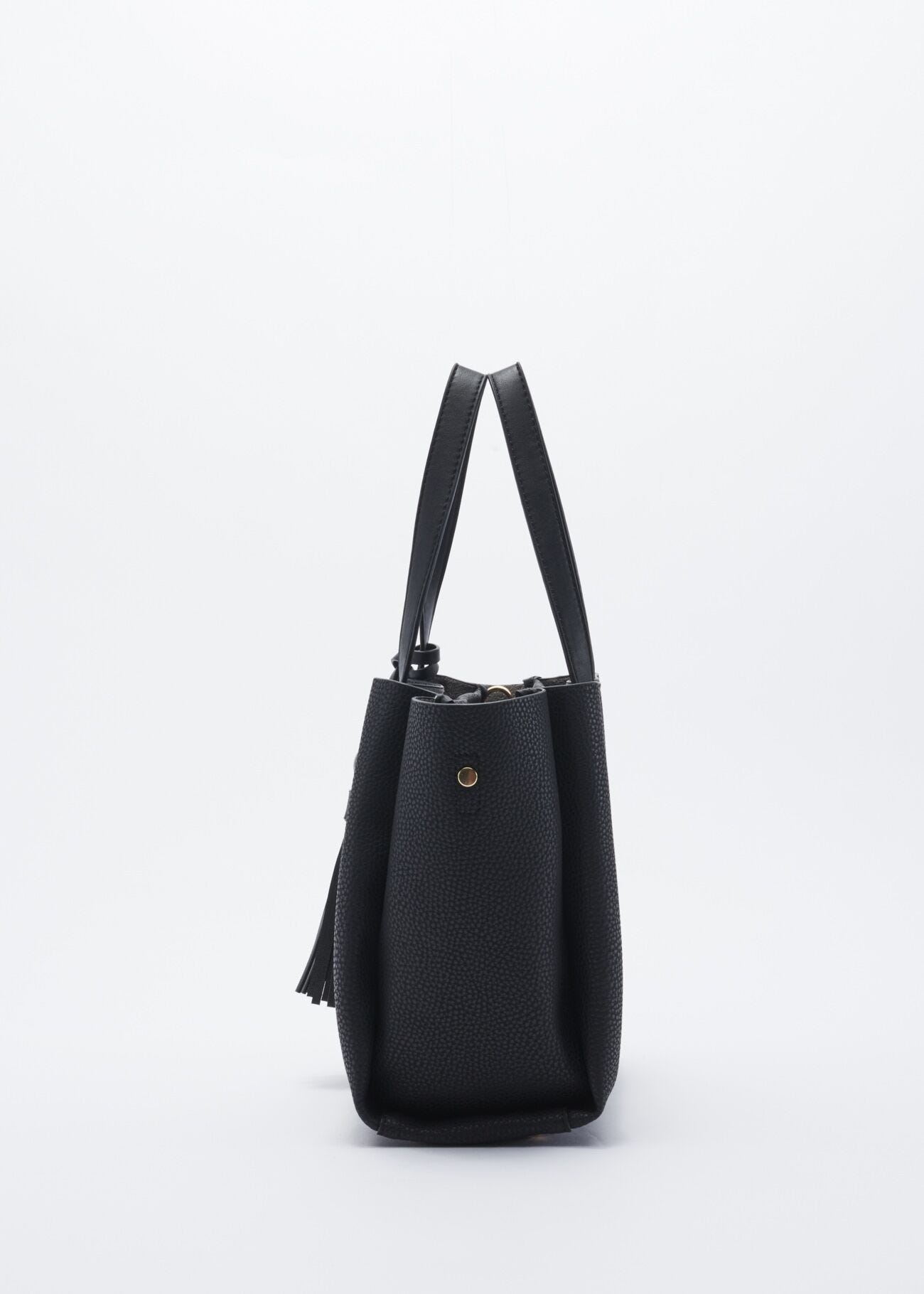 Bag with contrasting colour handles
