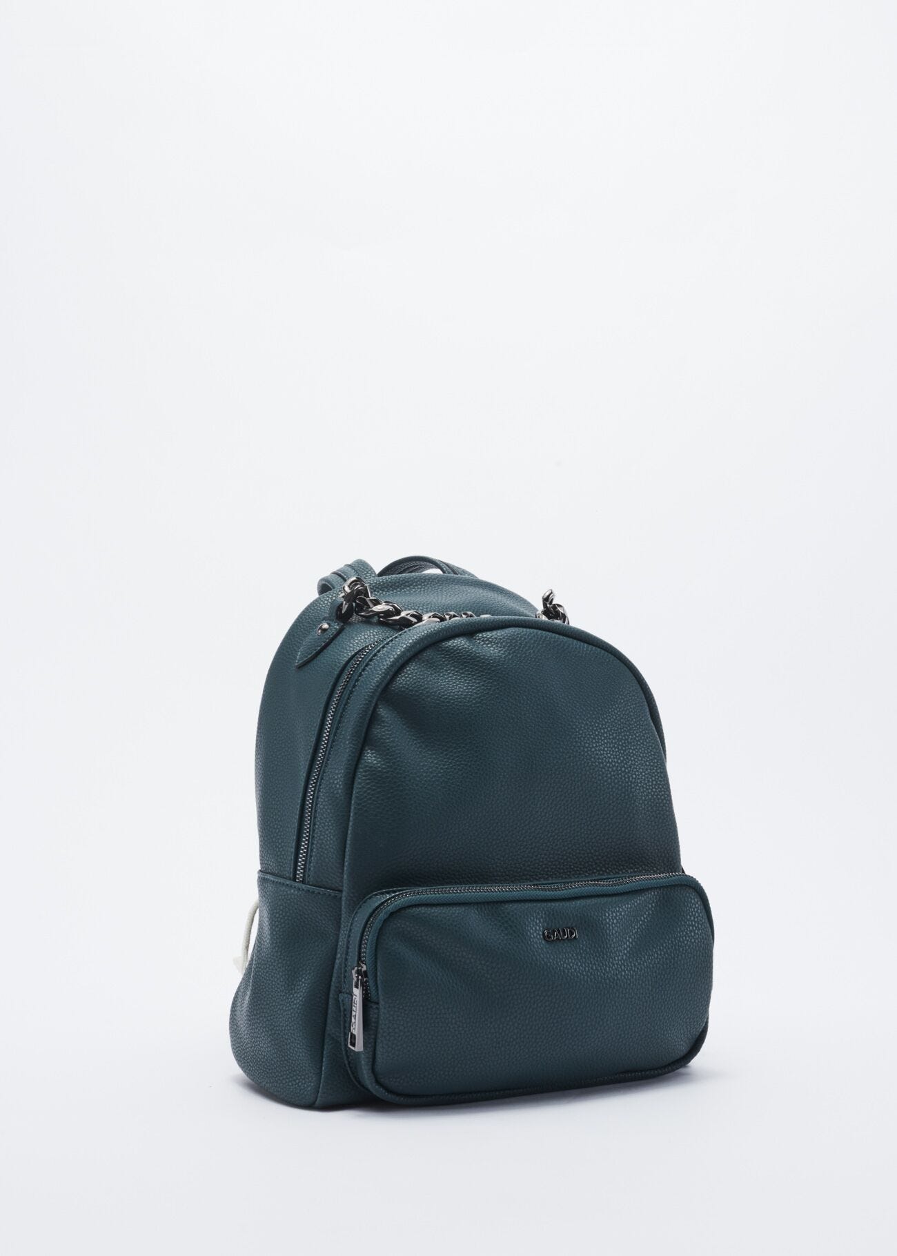 Rucksack with metal chain handle