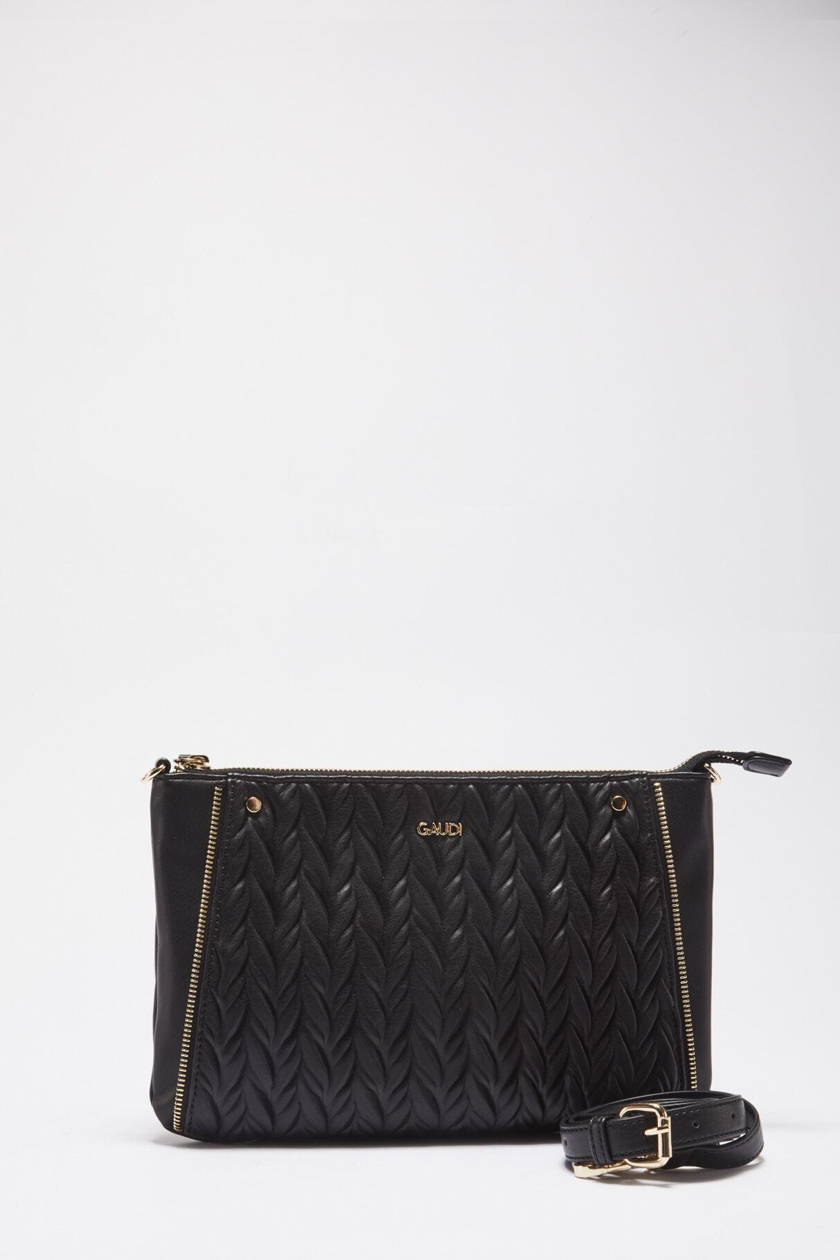 Pochette in ecopelle trapuntata