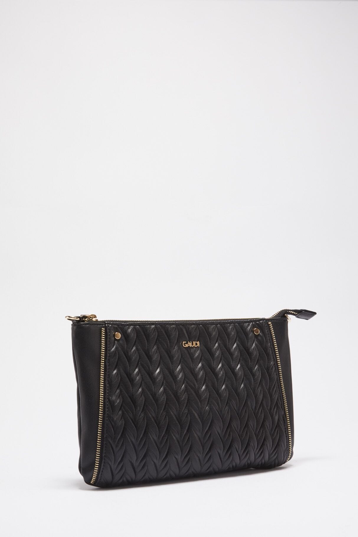 Pochette in ecopelle trapuntata