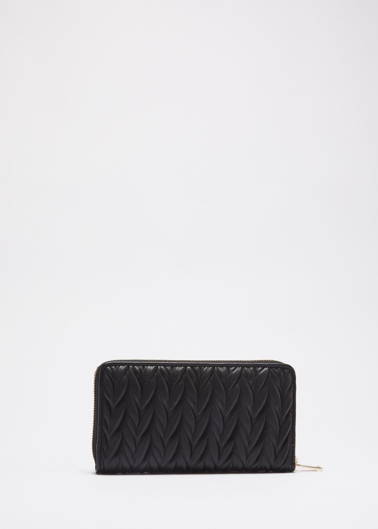 Wallet in quilted faux leather