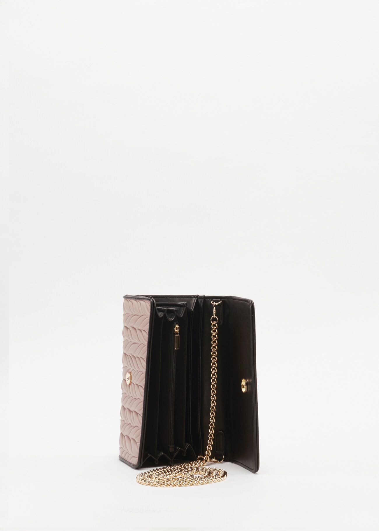 Wallet in quilted faux leather