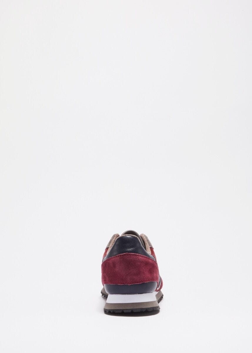 Suede leather trainers