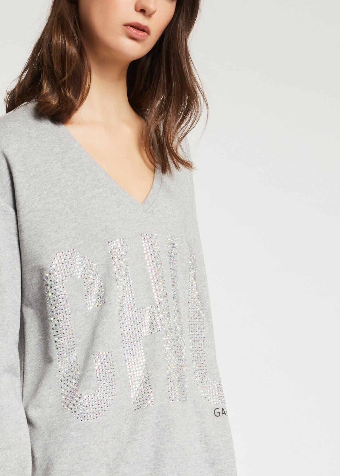 Sweat-shirt avec strass