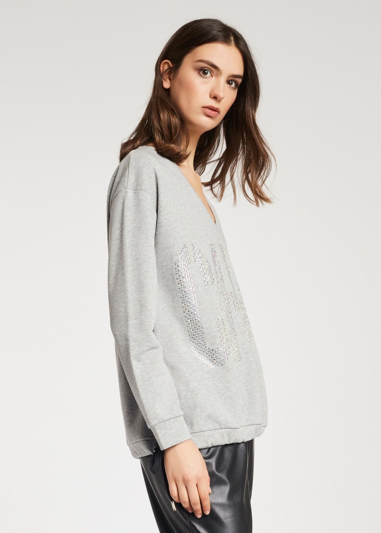 Sweat-shirt avec strass