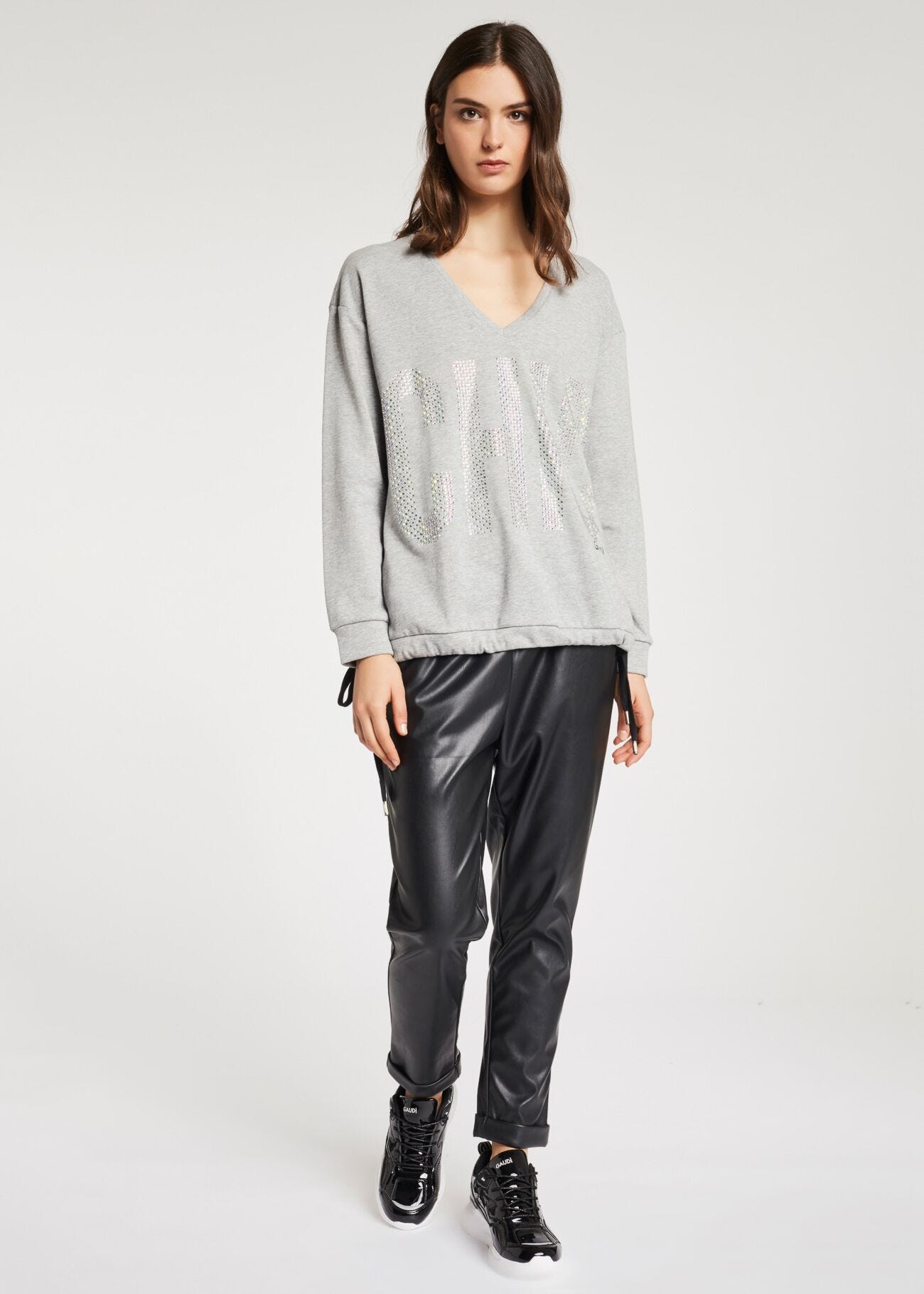 Sweat-shirt avec strass