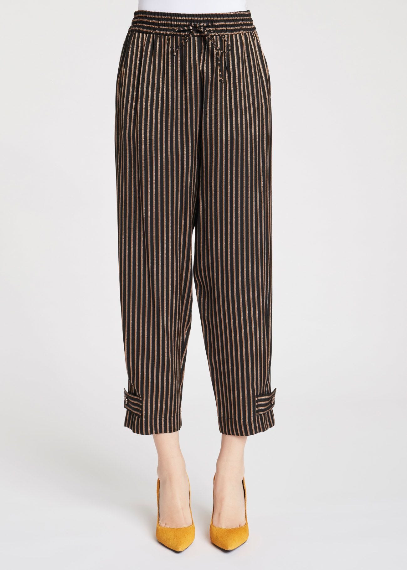 Striped carrot trousers