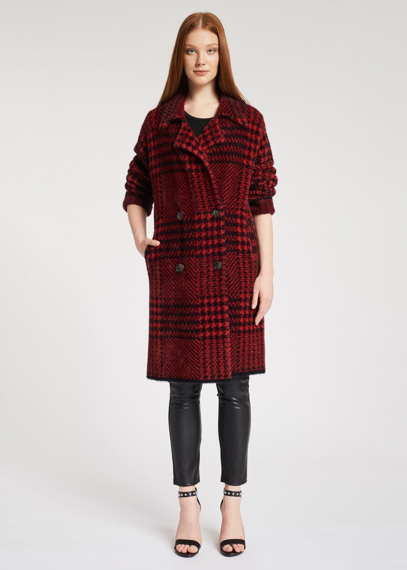 Houndstooth coat