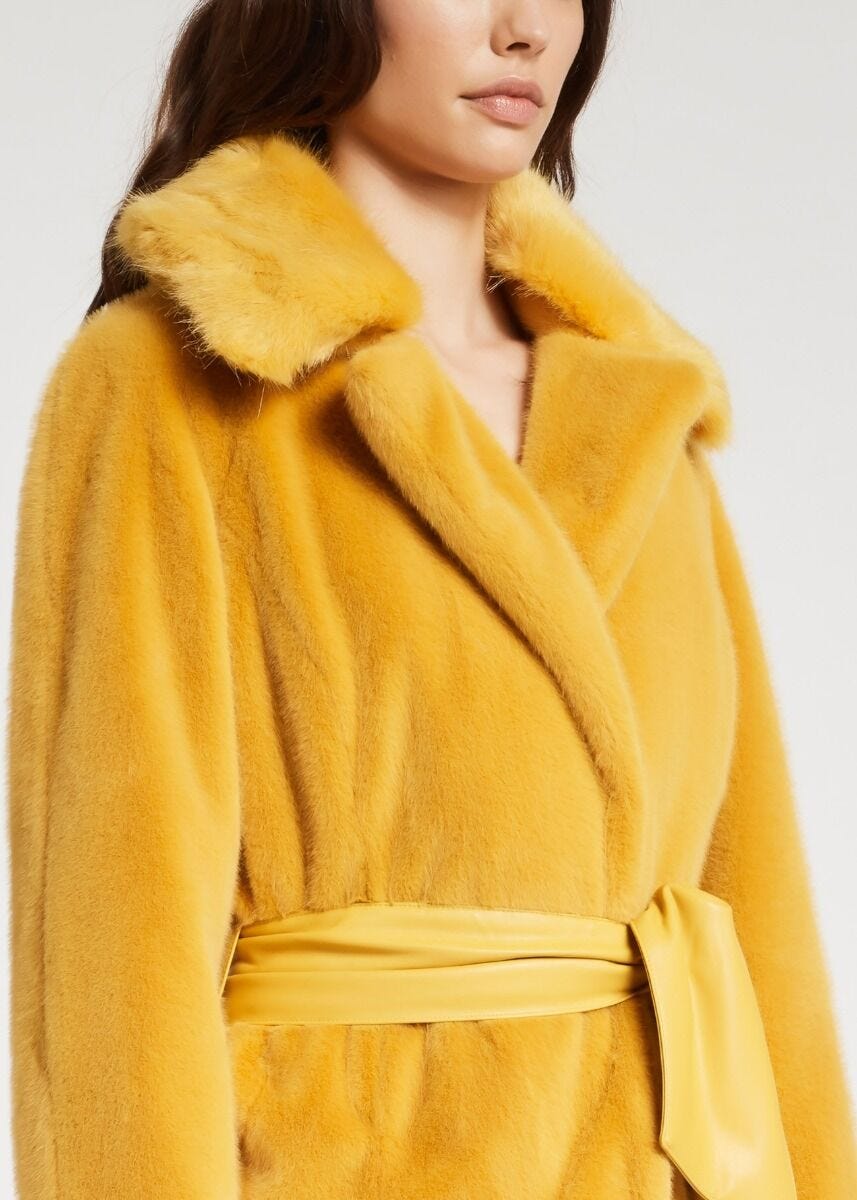 Blouson en fourrure écologique