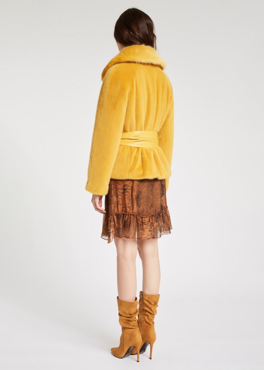 Blouson en fourrure écologique