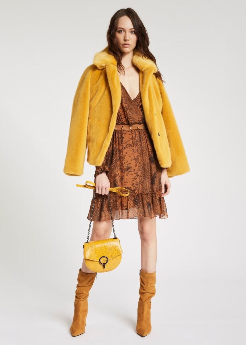 Blouson en fourrure écologique