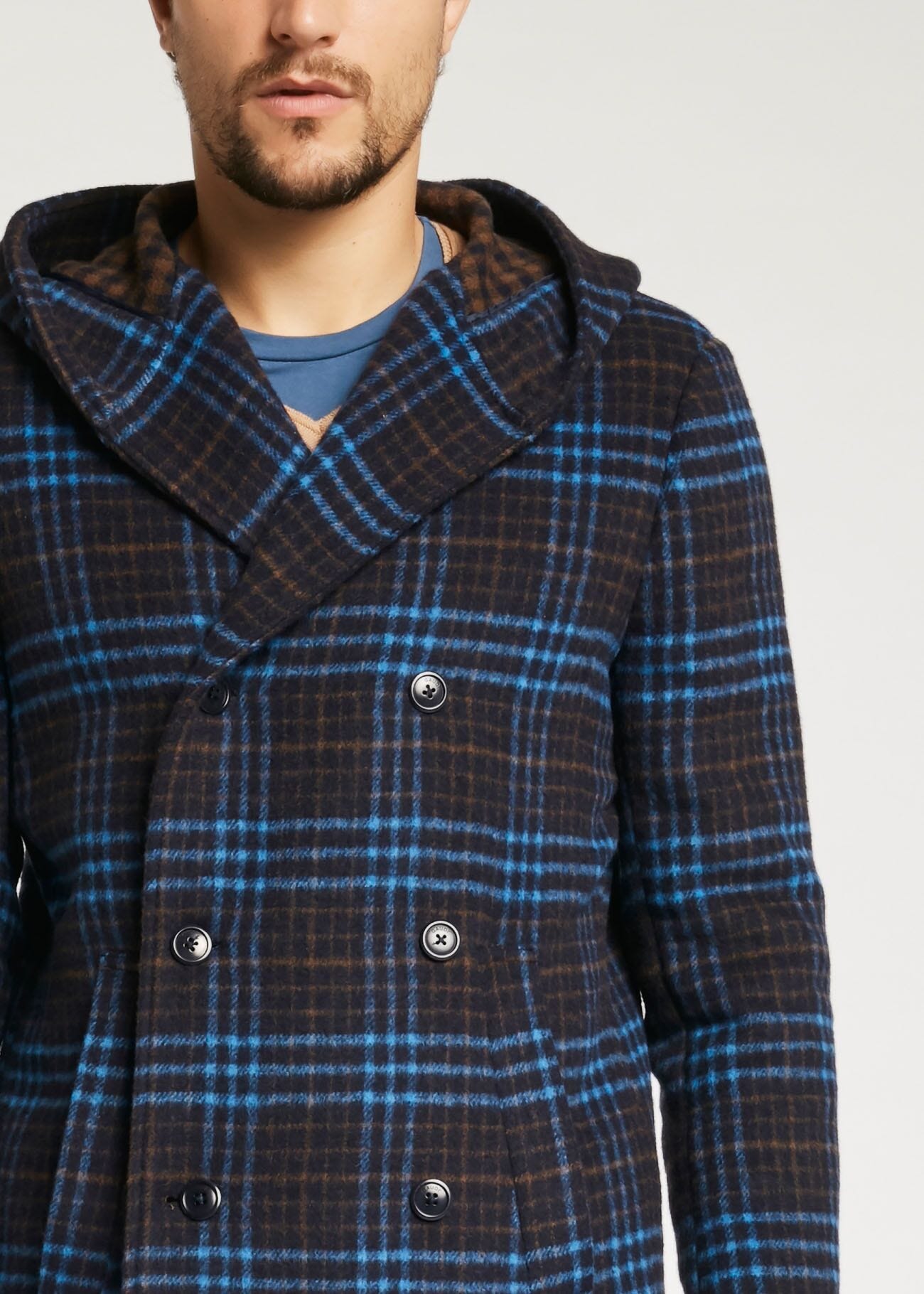 Parka en laine mélangée